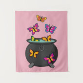 Tenture Magical Butterflies from a cauldron (Devant)