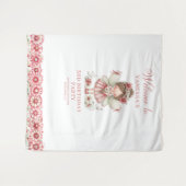 Tenture Magical Cute Fairy Pastel Pink 3 Birthday Backdrop (Devant (Horizontal))