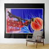 Tenture Magie de la fille noire (En situation (horizontale))