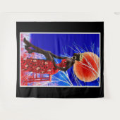 Tenture Magie de la fille noire (Devant (Horizontal))