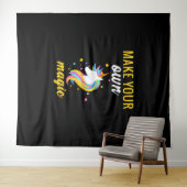 Tenture magie de licorne (En situation (horizontale))