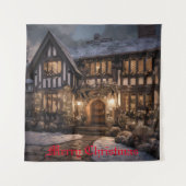 Tenture Magie de Noël rustique (Devant)