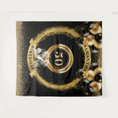 Tenture Magnifique 50e anniversaire fond or talons de ball (Devant (Horizontal))