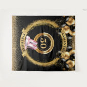 Tenture Magnifique 50ème anniversaire bannière Black Gold  (Devant (Horizontal))