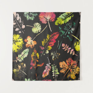 Tenture magnifique motif d'aquarelle fou de feuille. main