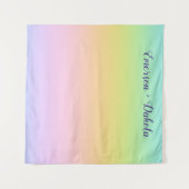 Tenture Magnifique Pastel Arc-en-ciel Mariage Photo fond (Devant (Horizontal))