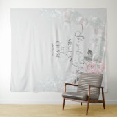 Tenture Magnifiques Roses Roses Peintes en Rose Prop Baref (En situation (horizontale))