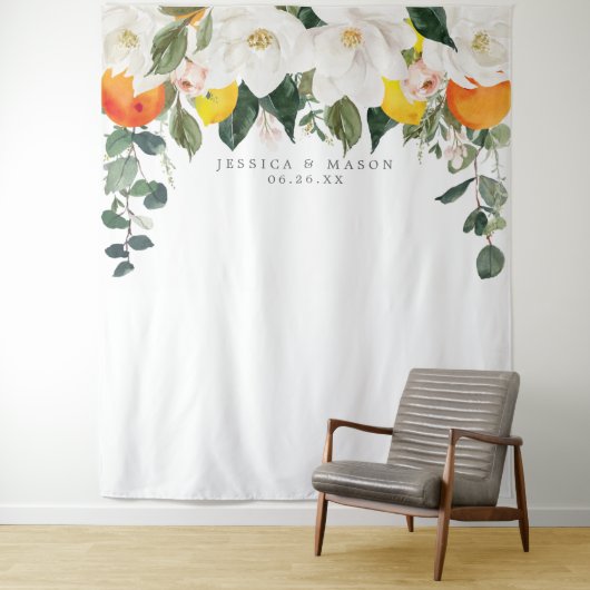 Tenture Magnolia Citrus Arrière-plan Photo Boot (En situation)