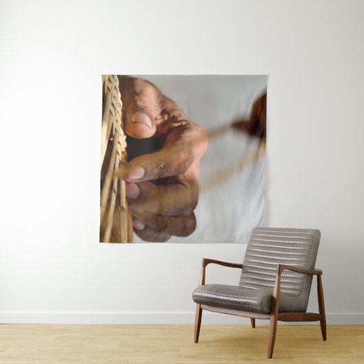 Tenture Main des tisserands (En situation (horizontale))