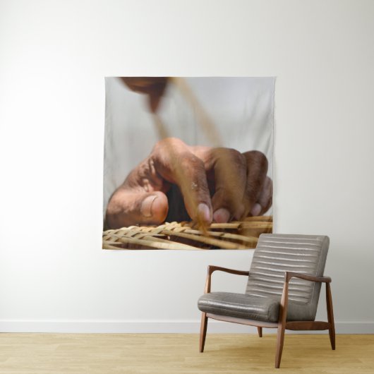 Tenture Main des tisserands (En situation)