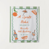 Tenture Main Tirée Un Spritz Anniversaire Fête (Devant)