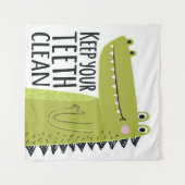 Tenture Maintenez vos dents propres (Devant (Horizontal))