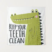 Tenture Maintenez vos dents propres (Devant)