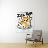 Tenture Mais d'abord, Nappons - mignon Caricature à bouton (En situation)