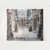 Tenture Maison de Noël Maison de vacances Contexte photo (Devant (Horizontal))