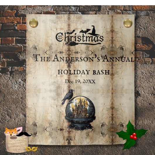 Tenture Maison gothique Fête de Noël fond d'écran