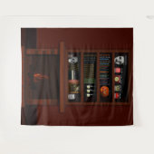 Tenture Maison Halloween Haunted Maison Bookaie Fire Place (Devant (Horizontal))