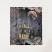 Tenture Maison hantée | Arbre à Pleines lunes Éffrayantes  (Devant)