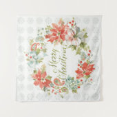 Tenture Maison pour le Joyeux Noël de vacances (Devant)