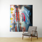 Tenture Maisons de plage (Marine Life) Scène balnéaire mod (En situation)