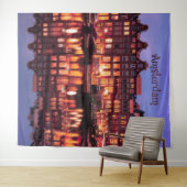Tenture Maisons en rangée d'Amsterdam sur le canal (En situation (horizontale))