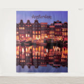 Tenture Maisons en rangée d'Amsterdam sur le canal (Devant)