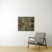 Tenture Majestic Stag Abstraite Green Forest (En situation (horizontale))