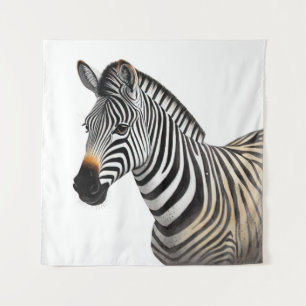 Tenture Majestic Zebra Portrait Réaliste Faune Art