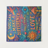 TENTURE MAKE A DIFFERENCE TAPESTRY WALL ART (Devant)