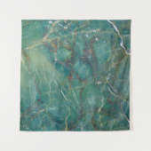 Tenture Malachite green marble texture, detail structure o (Devant)