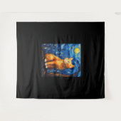 Tenture Maman de chat, Papa de chat (Devant (Horizontal))