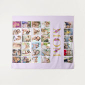 Tenture Maman Floral Letters 30 Vertical Photo Collage Lil (Devant (Horizontal))