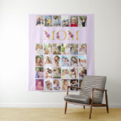 Tenture Maman Floral Letters 30 Vertical Photo Collage Lil (En situation)