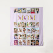 Tenture Maman Floral Letters 30 Vertical Photo Collage Lil (Devant)
