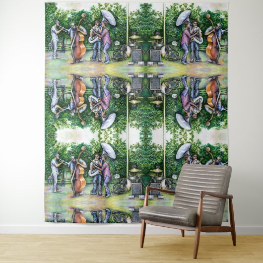 Tenture Maman ne m'a jamais averti à propos des joueurs tu (En situation)