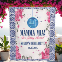 Mamma Mia Décor de fond de photos pour enterrement
