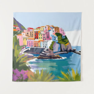 Tenture Manarola Cinque Terre Ligurie Italie Méditerranée