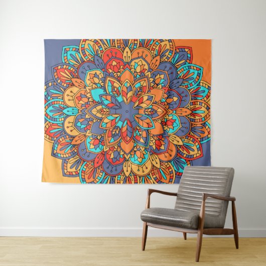 Tenture Mandala (En situation (horizontale))