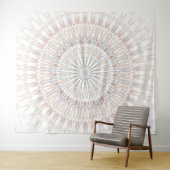 Tenture Mandala beige (En situation (horizontale))
