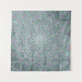Tenture Mandala Bohème Chic à reflets irisés (Devant)