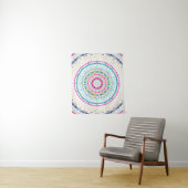 Tenture mandala coloré (En situation)