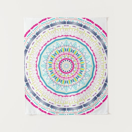 Tenture mandala coloré (Devant)