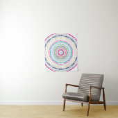 Tenture mandala coloré (En situation)