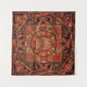 Tenture Mandala de Amogapasha (Devant (Horizontal))