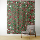 Tenture Mandala de Noël ornemental (En situation)