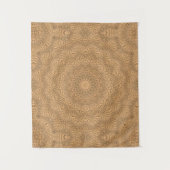 Tenture Mandala d'or. "Sable doré". (Devant)