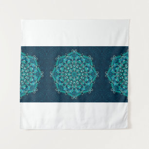 Tenture Mandala ethnique bleue. Copie de montage