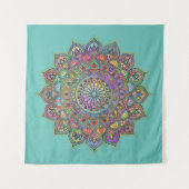 Tenture Mandala Inde Style 1 (Devant (Horizontal))