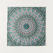 Tenture Mandala Mosaïque Inversée (Devant (Horizontal))