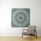 Tenture Mandala Mosaïque Inversée (En situation (horizontale))